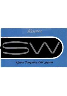 Kowa SW manual. Camera Instructions.